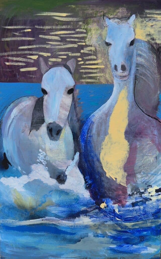 Galops sauvages sur l'écume